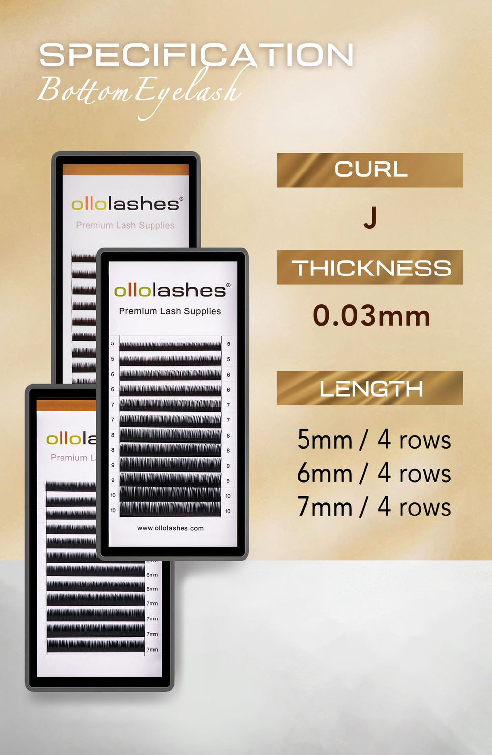 OLLOLASHES cils bas noir mat sur étui élégant, pose propre et prête.