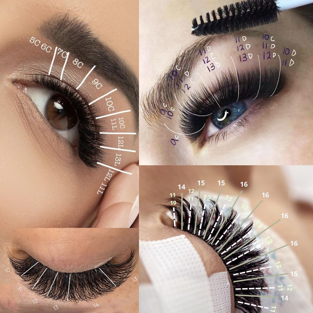OLLOLASHES ensemble 4-7 mm pour variations de style.