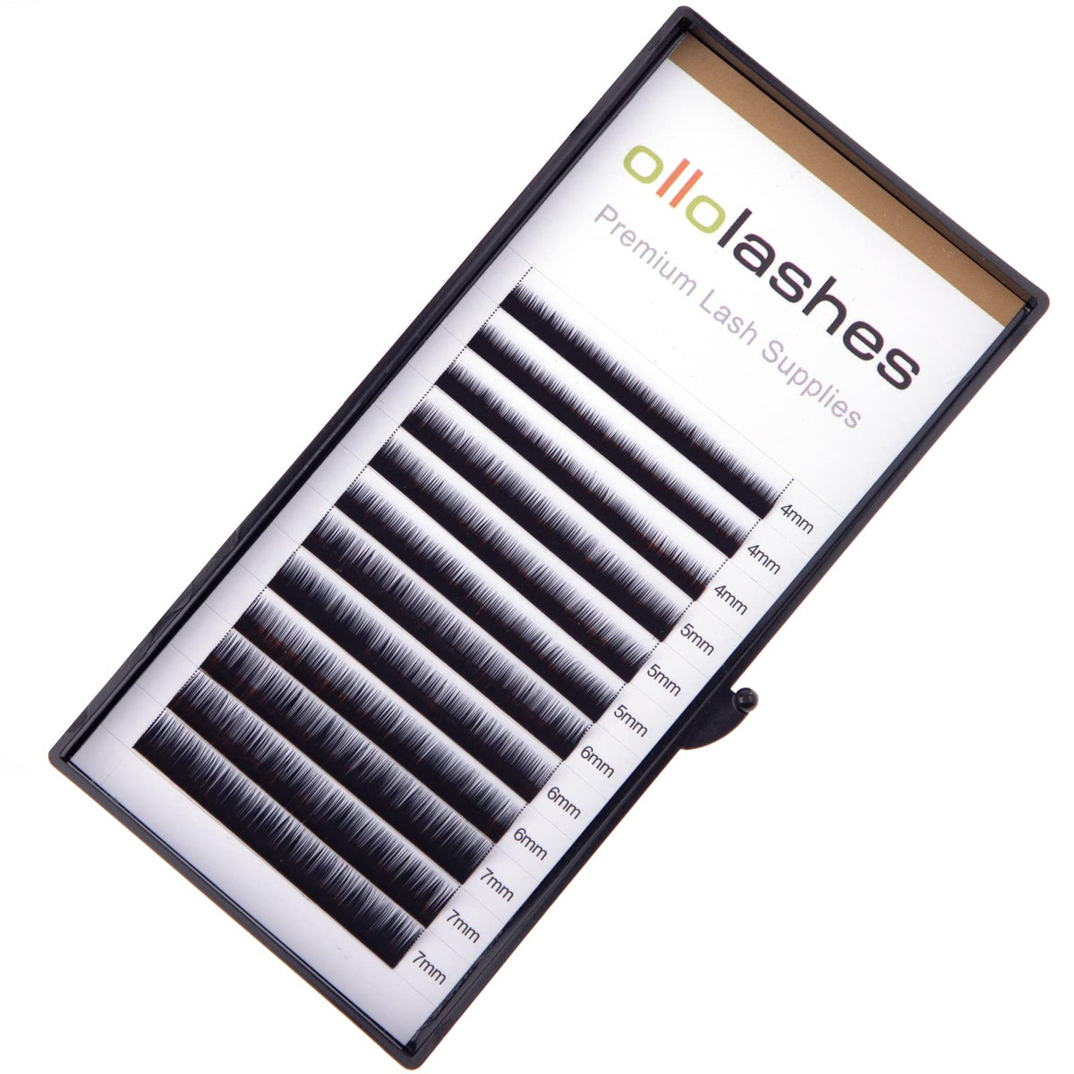 OLLOLASHES extension cil bas J-curl 0,07 mm 4-7 mm pour un rendu naturel.