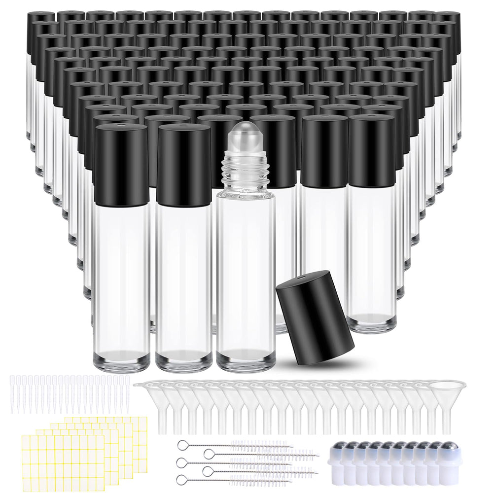 Ensemble Olutacot de bouteilles roller verre 10 ml, compact pour voyager.