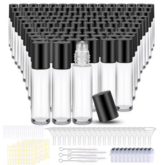 Ensemble Olutacot de bouteilles roller verre 10 ml, compact pour voyager.
