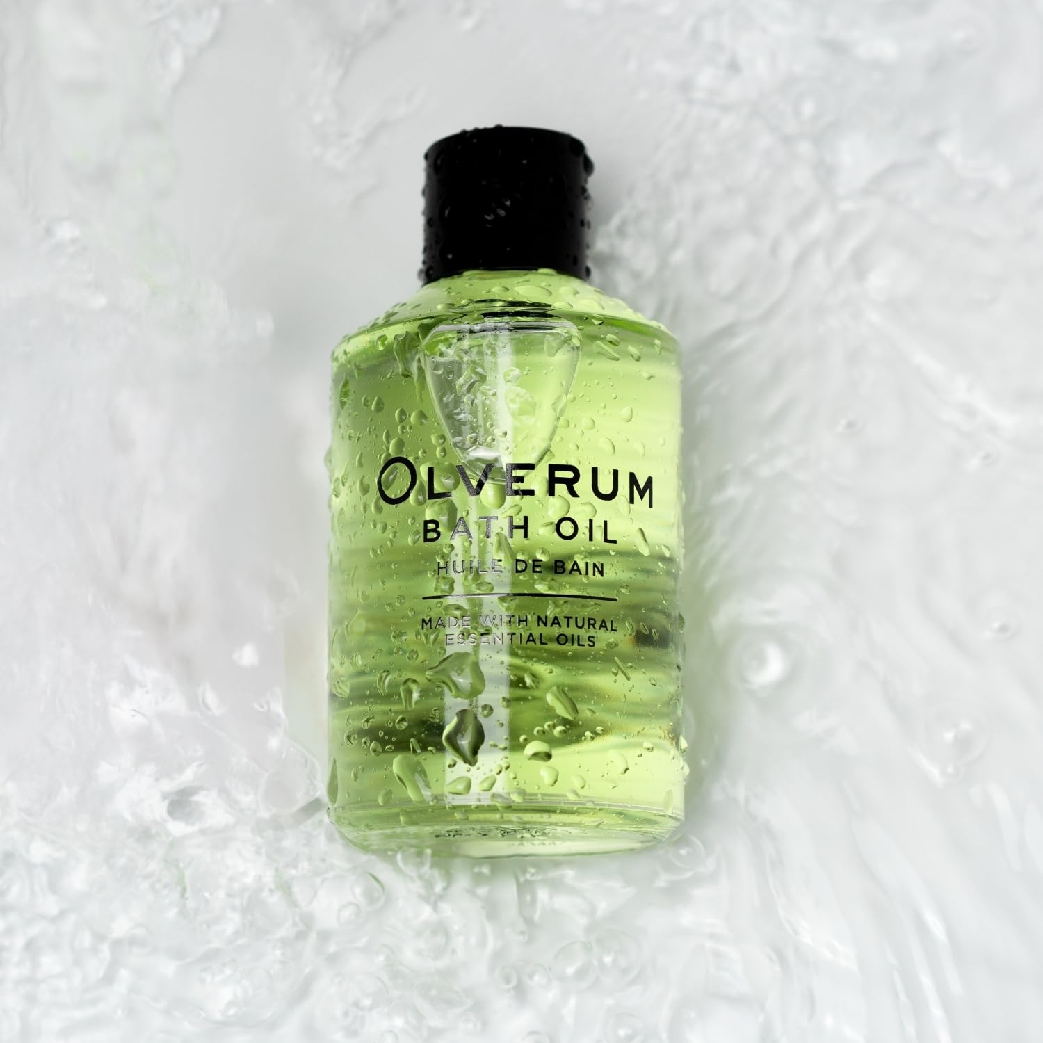 Moment bain Olverum, ambiance aromatique propice à la détente.