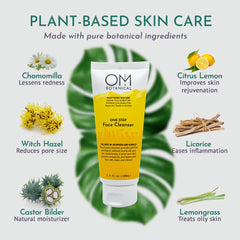 OM Botanical Nettoyant Visage Hydratant: équilibre la peau sans tiraillement.