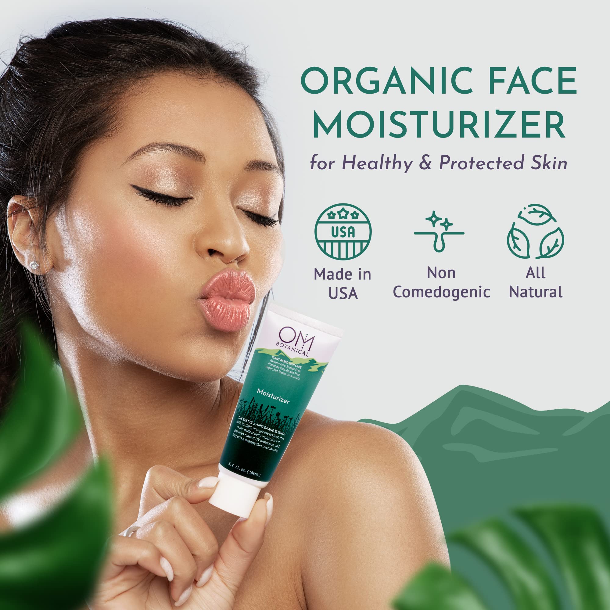 OM Botanical texture légère de la lotion: fini doux et absorption rapide.