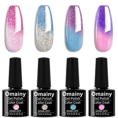 Omainy vernis gel changement couleur – emballage prêt à tester les teintes