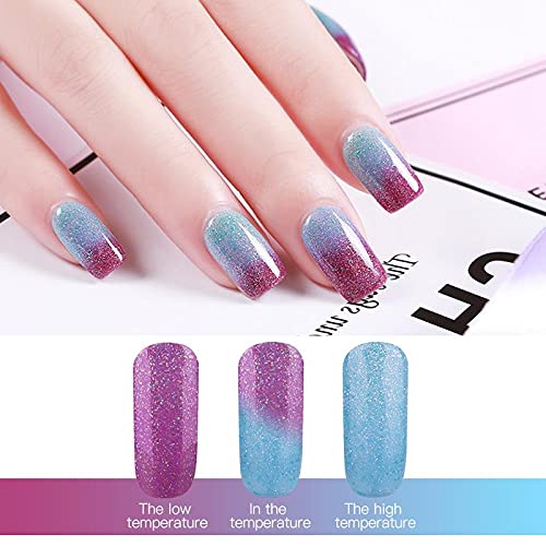Omainy vernis gel – flacons multicolores affichant les teintes changeantes