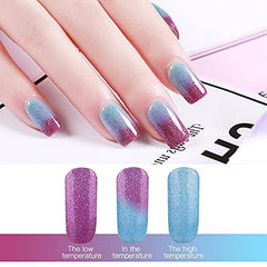 Omainy vernis gel – flacons multicolores affichant les teintes changeantes