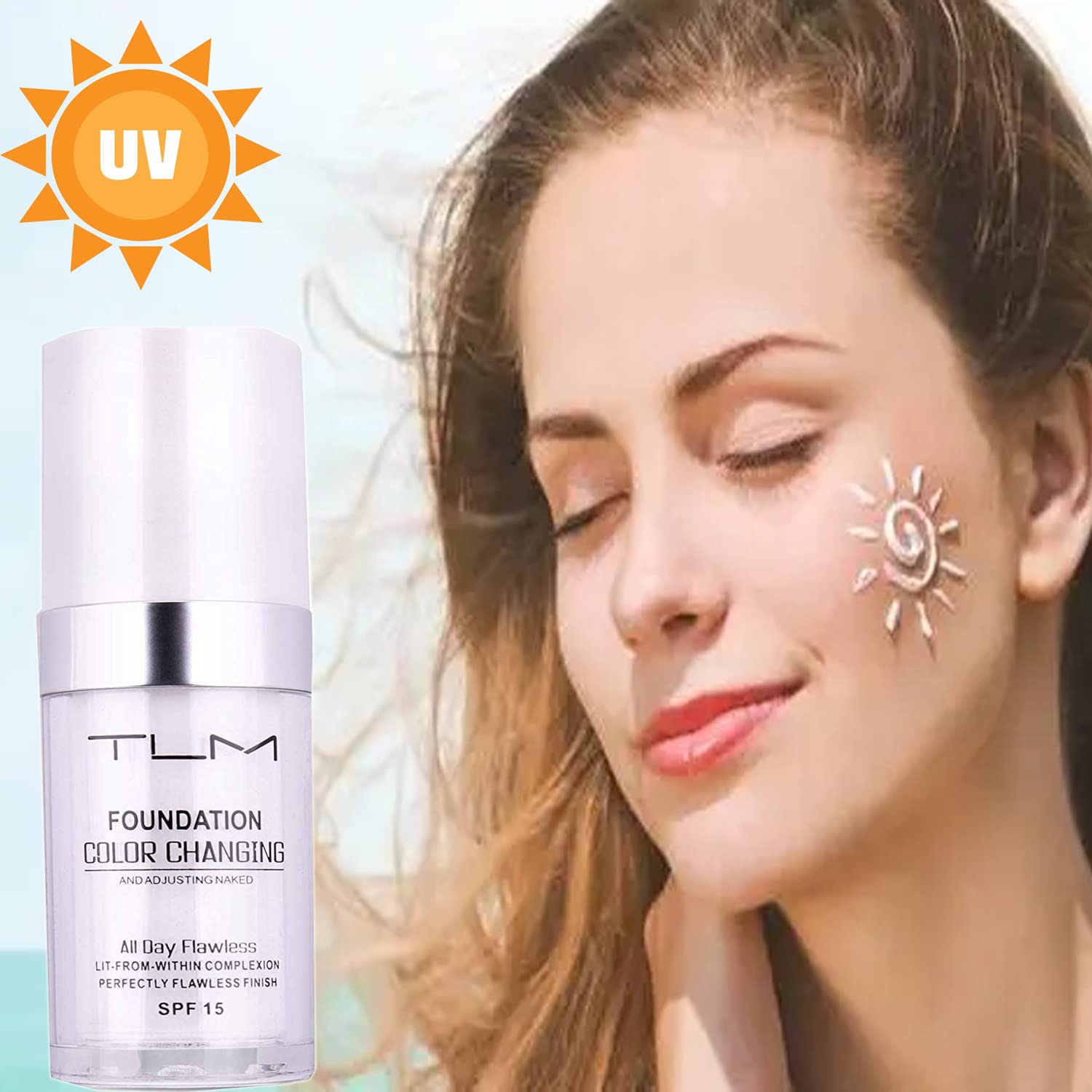 Avant-après Omaky, teinte neutre qui s'harmonise visuellement avec la peau.