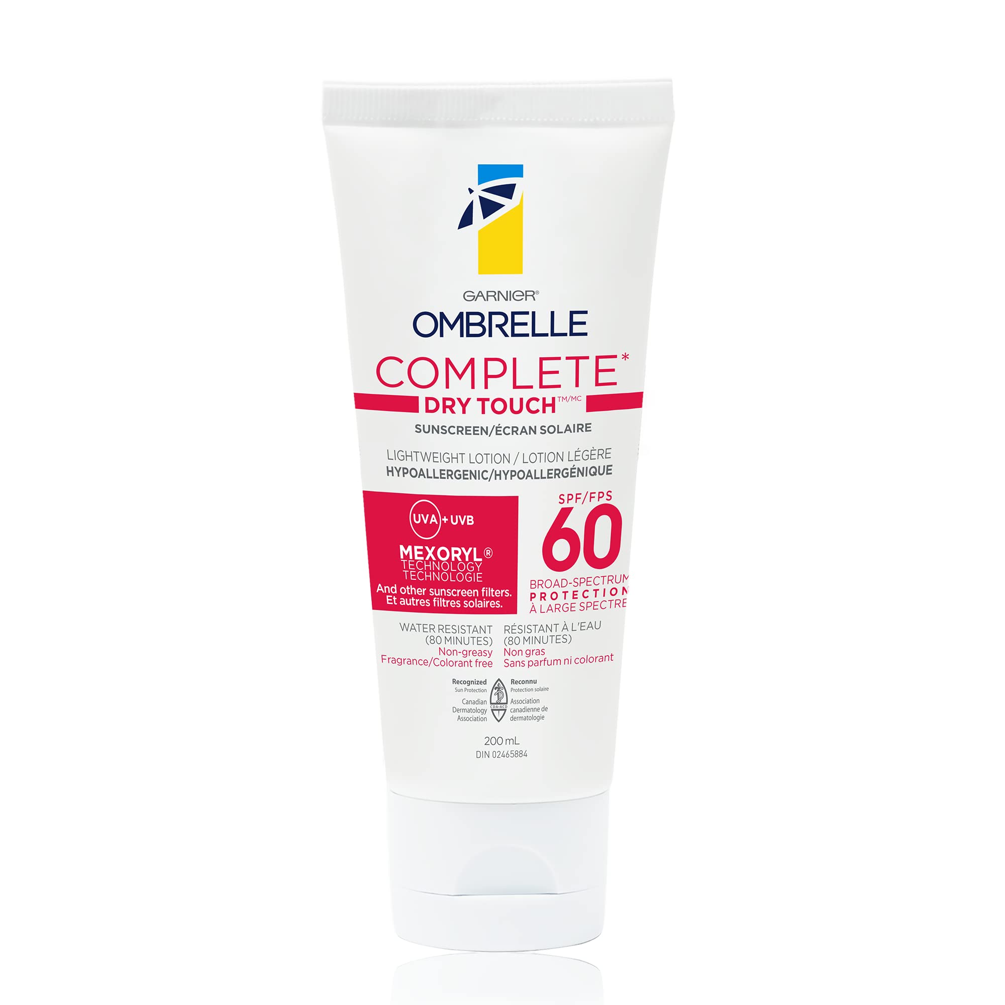 Garnier Ombrelle Complete Sensitive Advanced 60 SPF – bouteille, protection UV élevée sans graisse