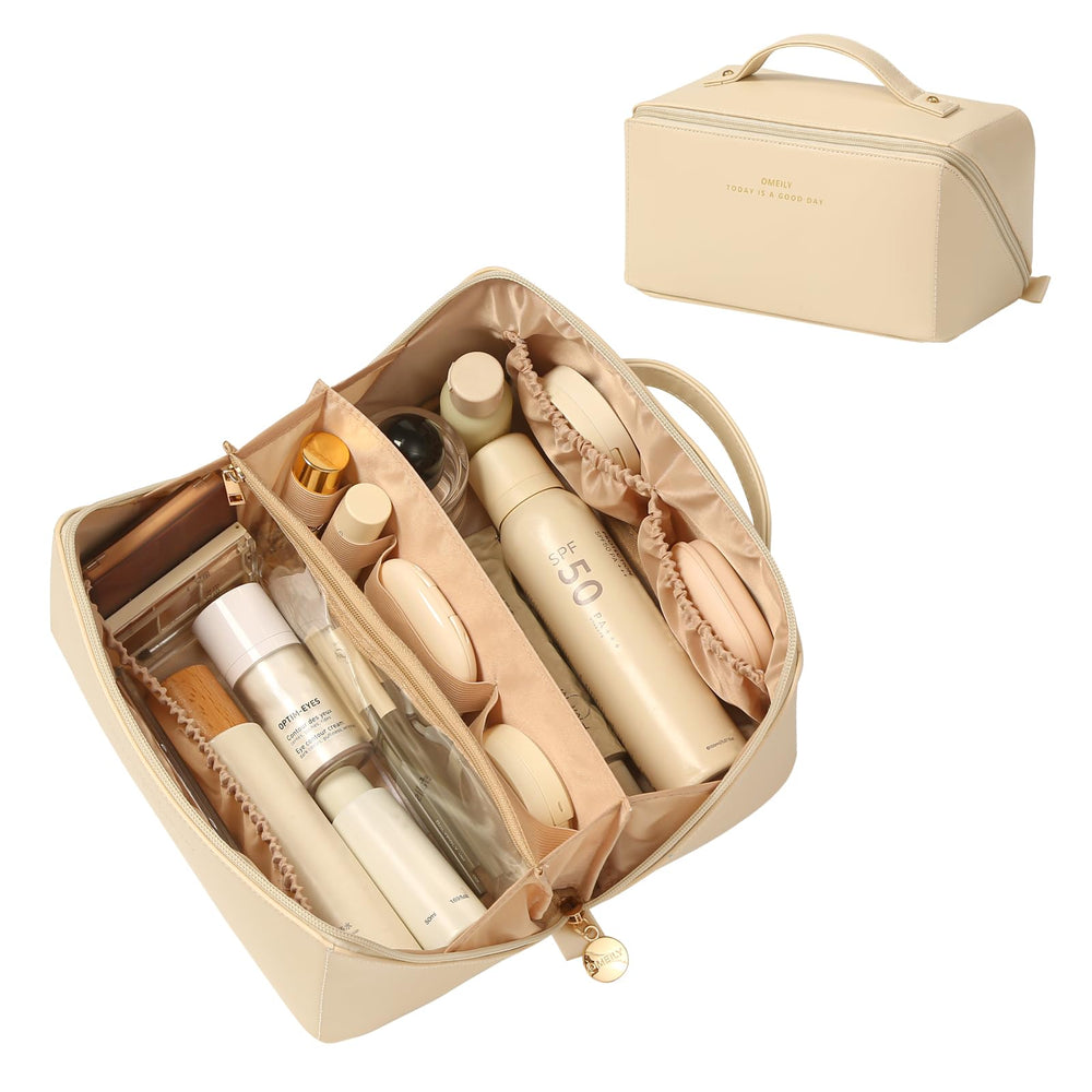 Omeily sac-maquillage voyage, grande capacité, parfait pour tout votre nécessaire beauté.