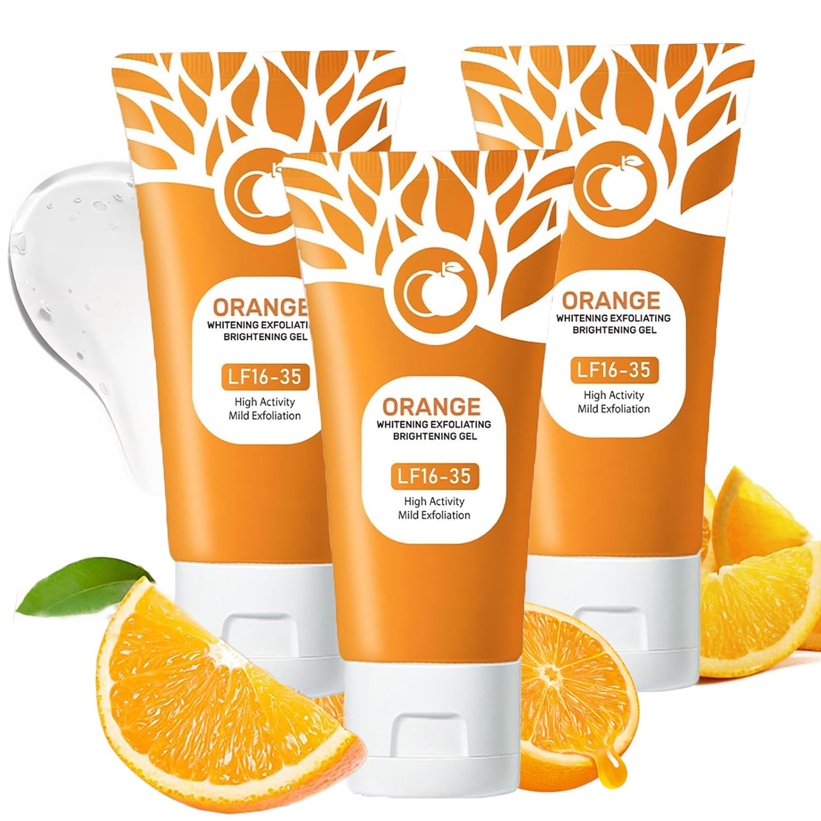 Omexry gel exfoliant orange – Bouteille purifiant les pores en douceur