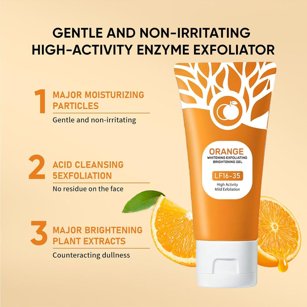 Omexry gel exfoliant orange – Utilisation en massage pour éliminer les impuretés
