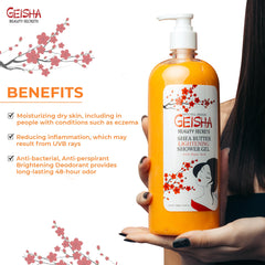 OMIC Geisha, application quotidienne sur le corps pendant la douche.