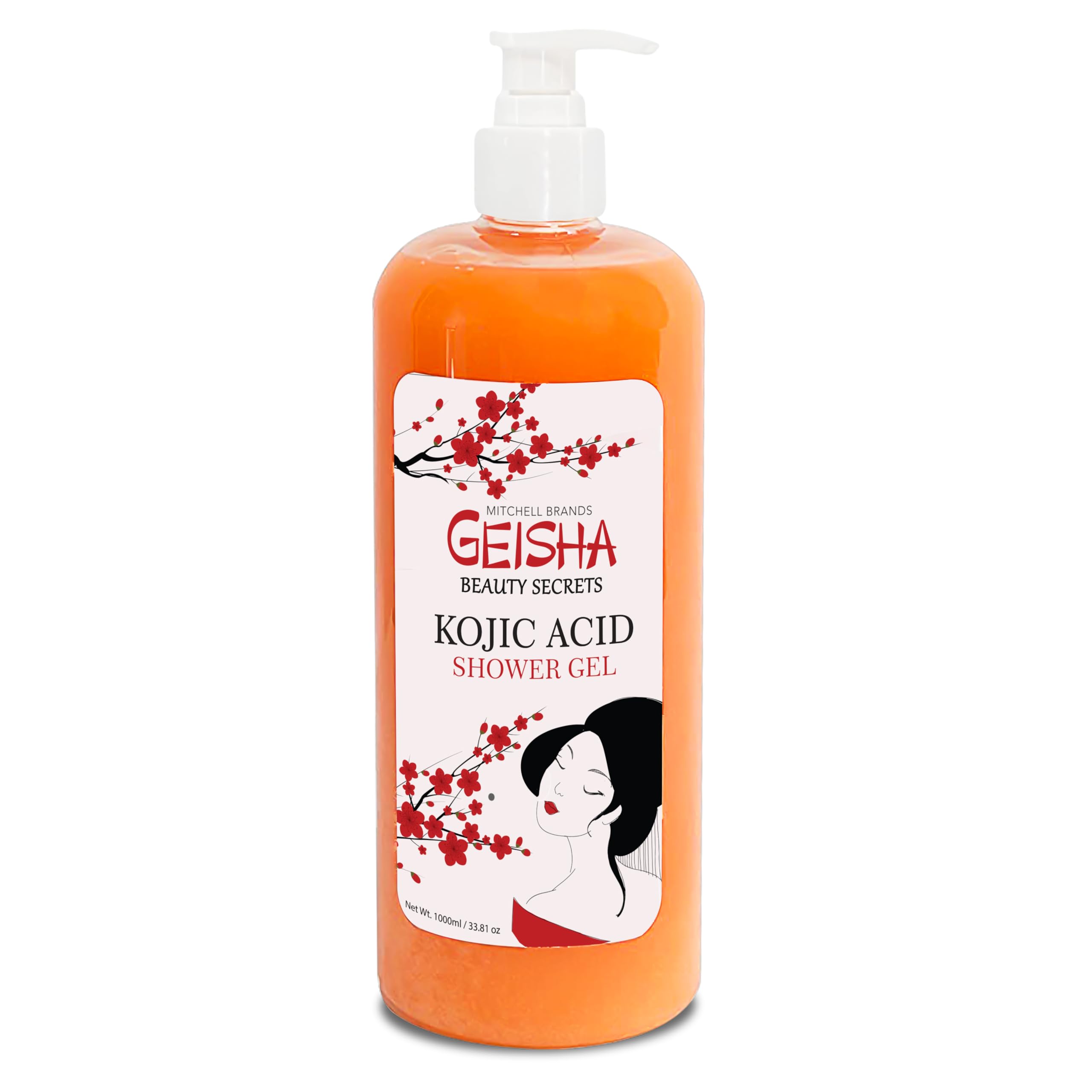 OMIC Geisha, bouteille douche moussante, mousse riche et fraîche pendant la douche.
