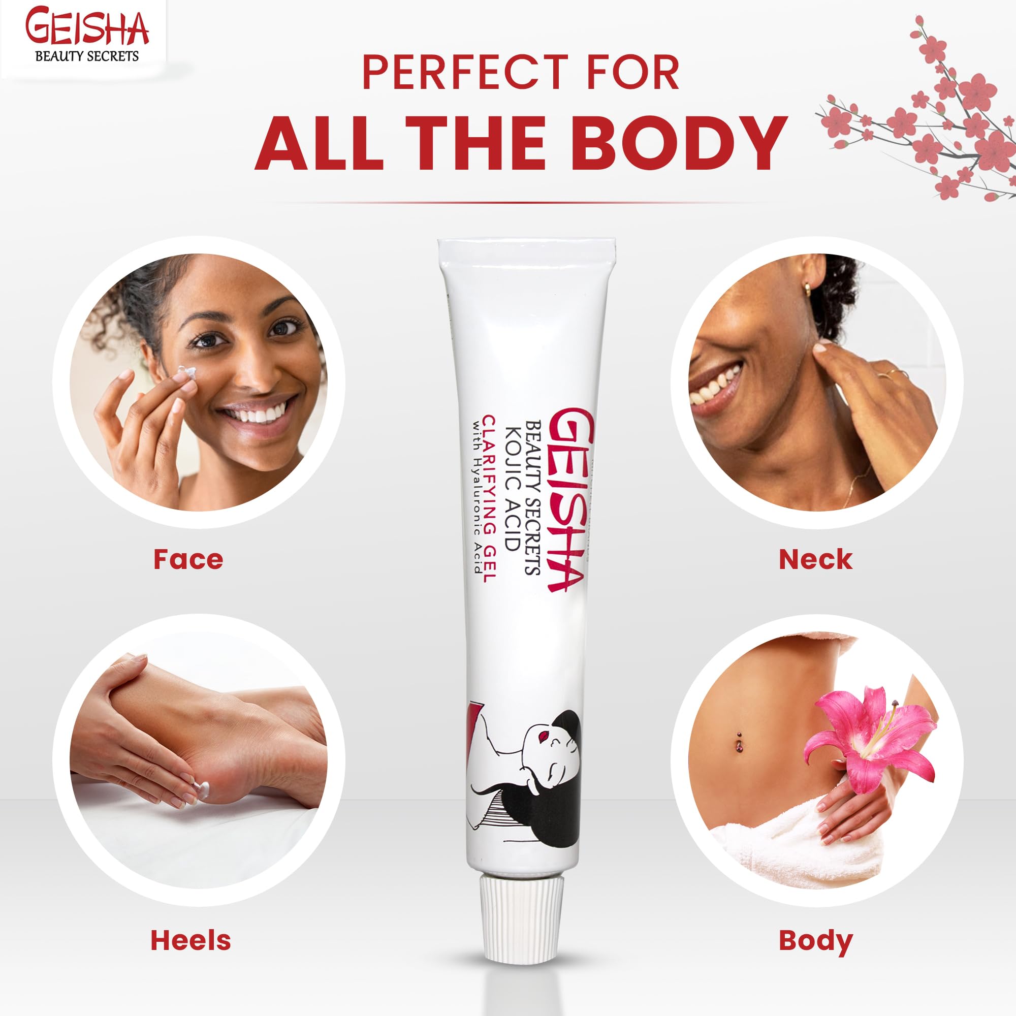 OMIC Geisha Gel Kojic Acide – Hydratation grâce à l'hyaluronique, peau plus souple.