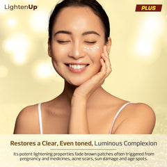 Huile de coco dans Lighten-Up, nourrissante pour la peau.