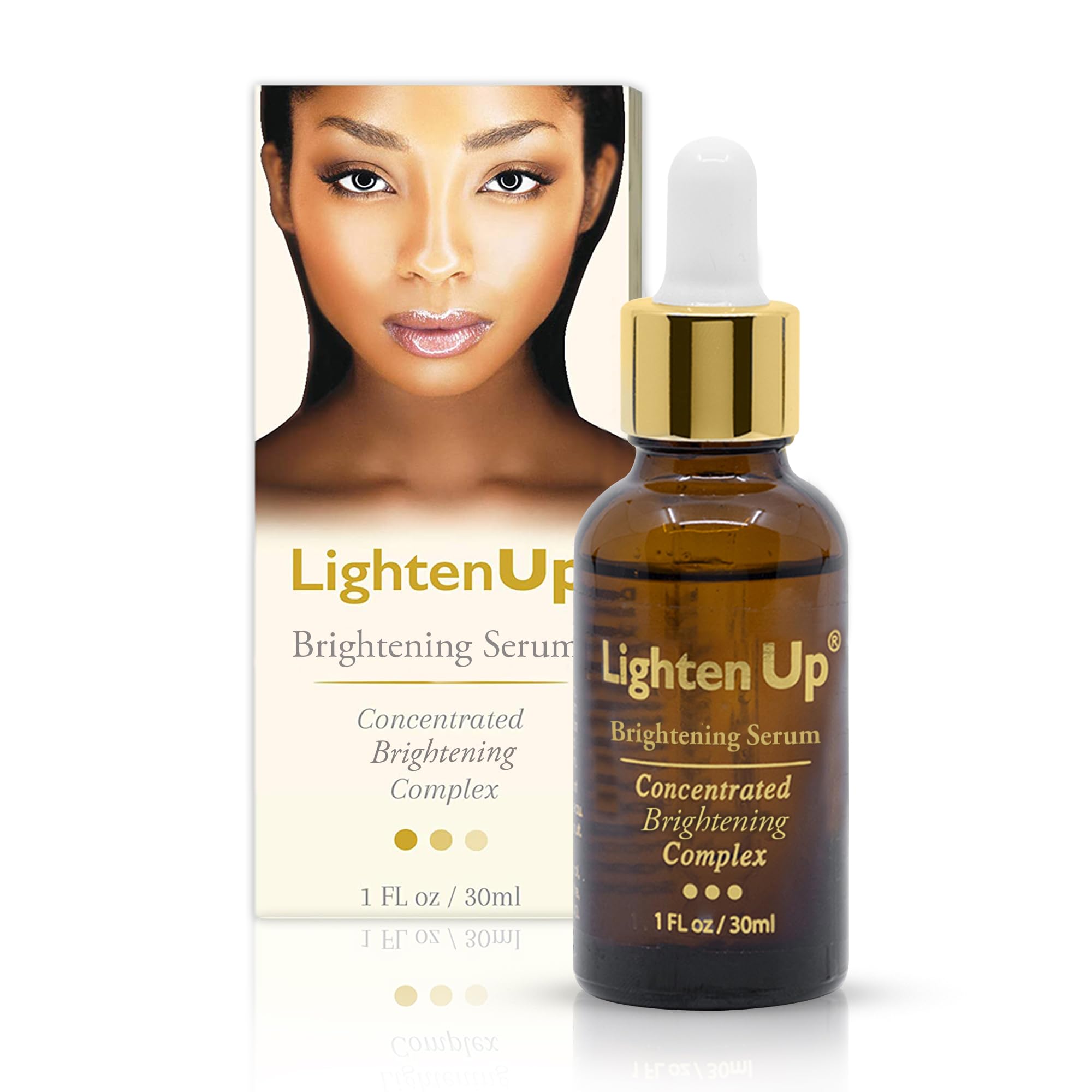 Sérum OMIC Lighten-Up en bouteille prête à éclaircir le visage et le corps