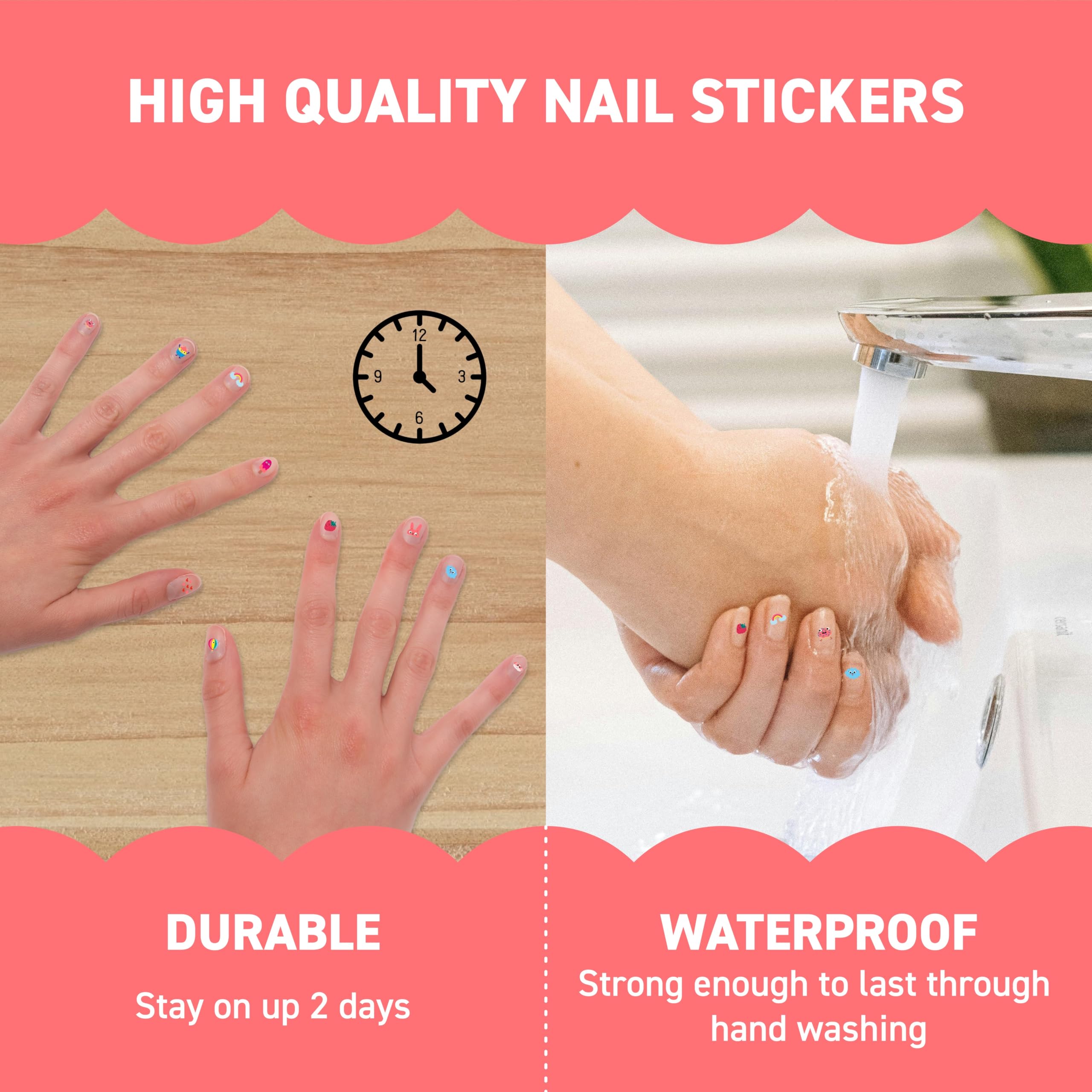 Omy – stickers faciles à appliquer pour ongles décoratifs