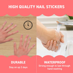 Omy – stickers faciles à appliquer pour ongles décoratifs