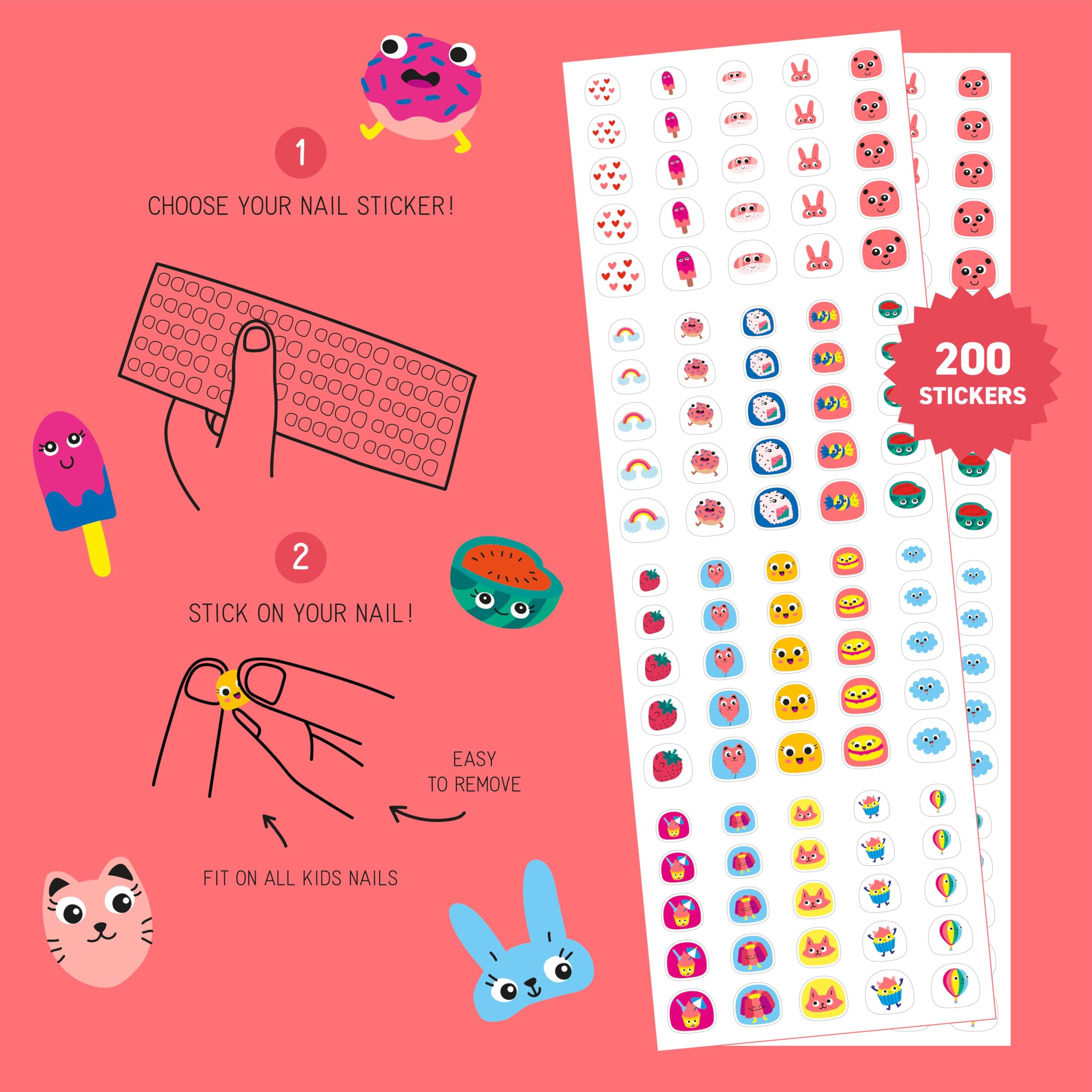 Omy Stickers étanches – parfaits après lavage des mains