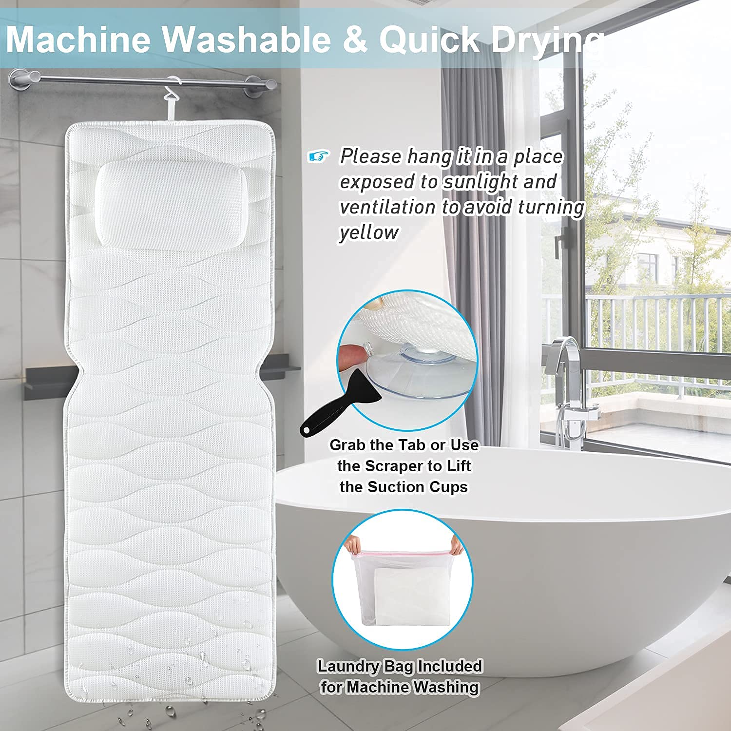 OMYSTYLE sechage-rapide garde le coussin propre entre les bains