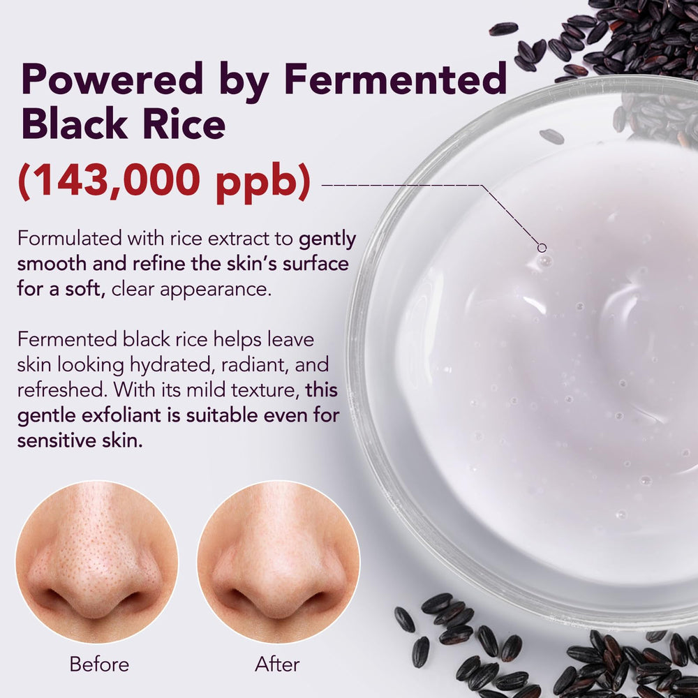 Emballage chic du kit Peel Shot Glow Riz pour le soin du visage.