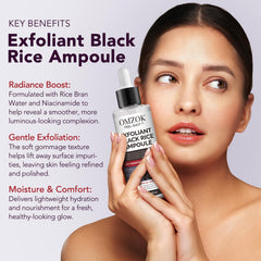 Application précise de l’ampoule sur le visage dans la routine quotidienne.