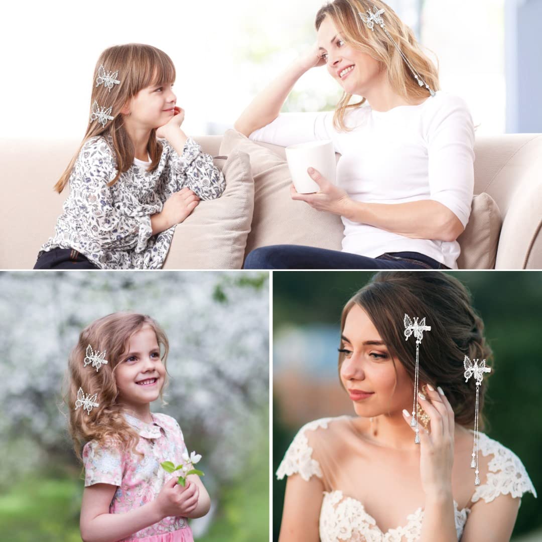 Accessoires ONCHSH papillon argent – idéal pour soirée
