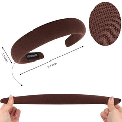 Ondder bande-tête rembourrée beige – apparence chic et confort durable.