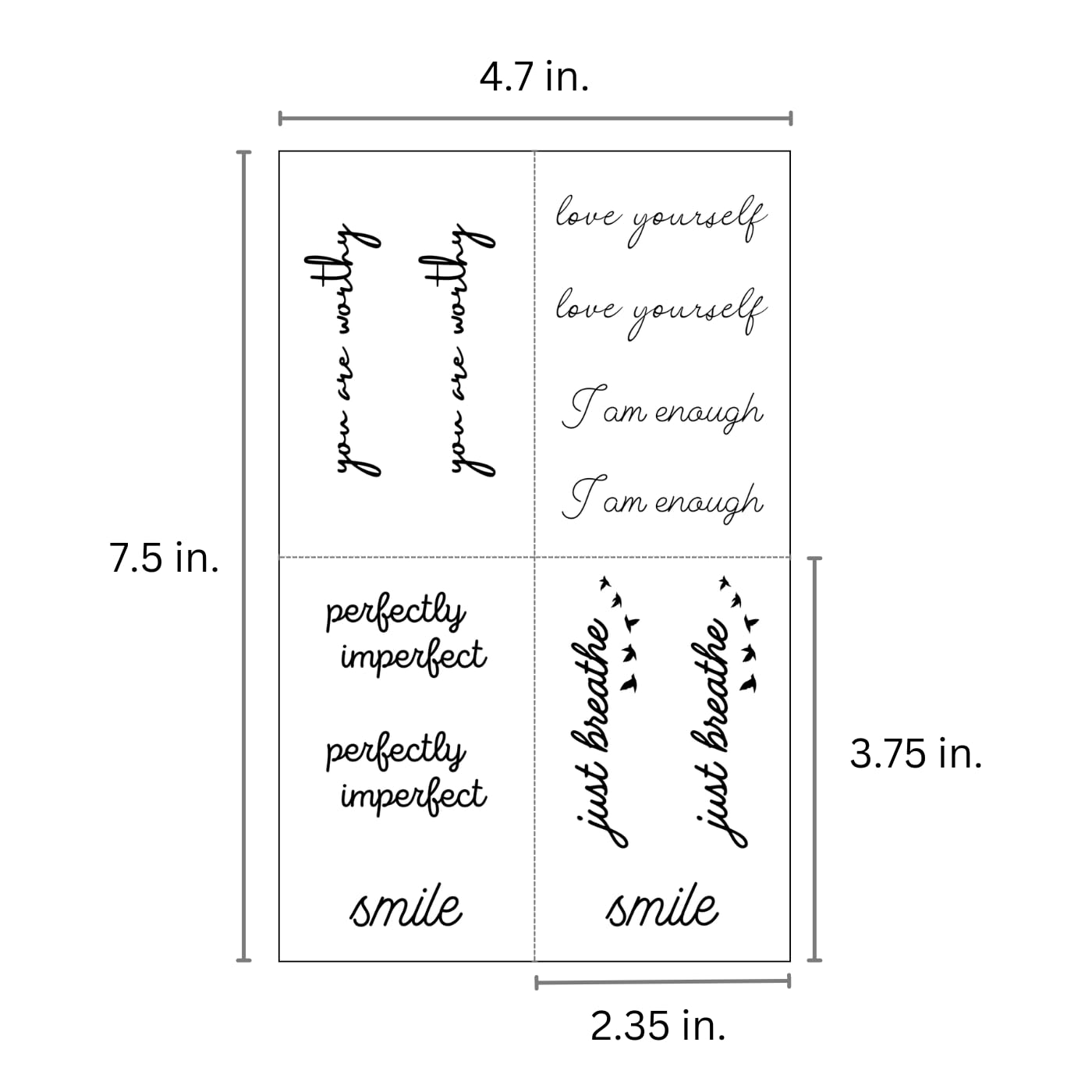 One Grace Blessed – tatouage éco-responsable à base de plantes noir
