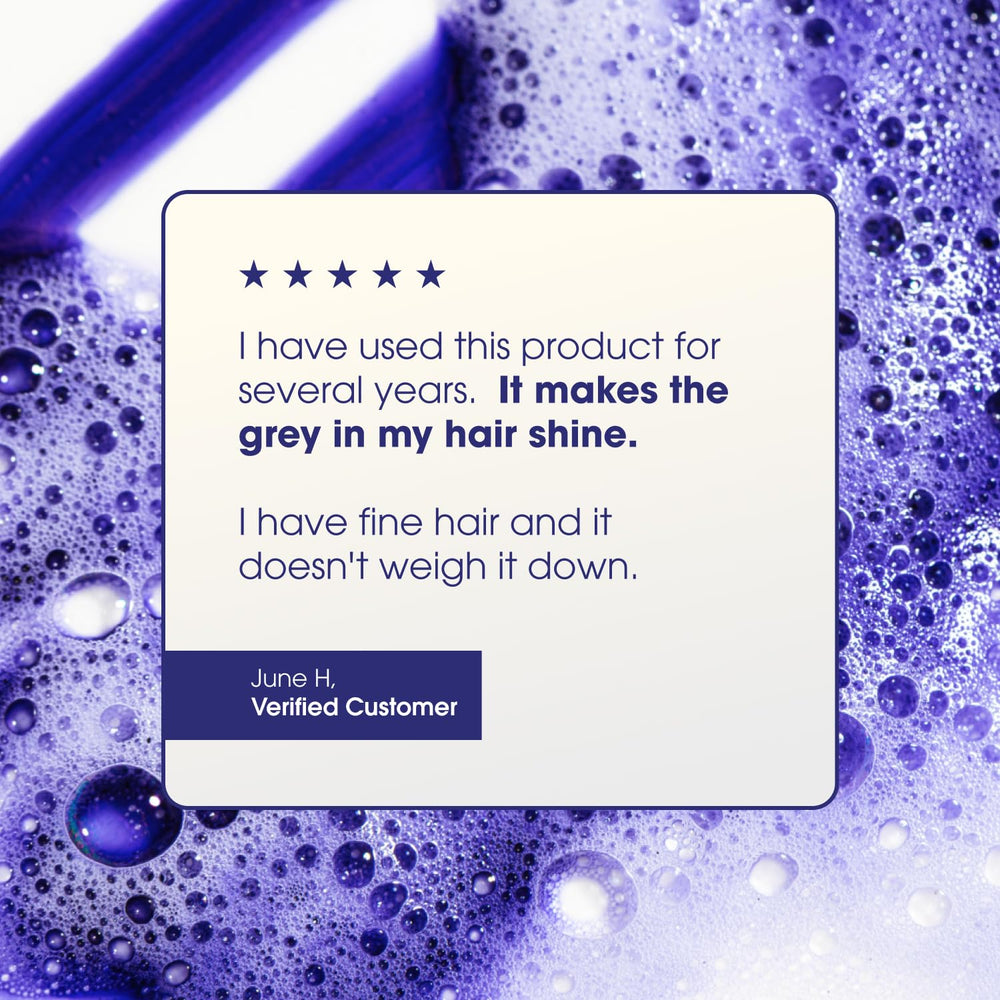 One 'N Only — packaging élégant et pratique de l'après-shampoing argent.