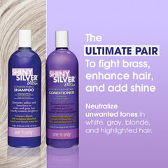 Après-shampooing violet argenté One 'N Only – flacon hydratant et lissant.