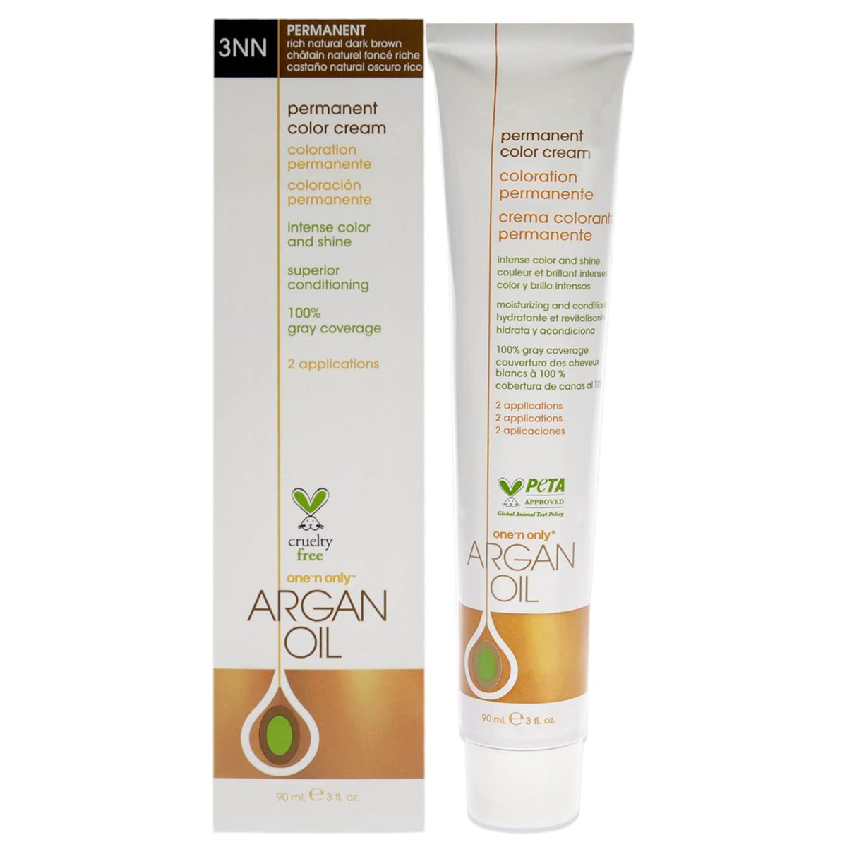 One N' Only Argan Color : bouteille montrant l'emballage et une teinte riche.