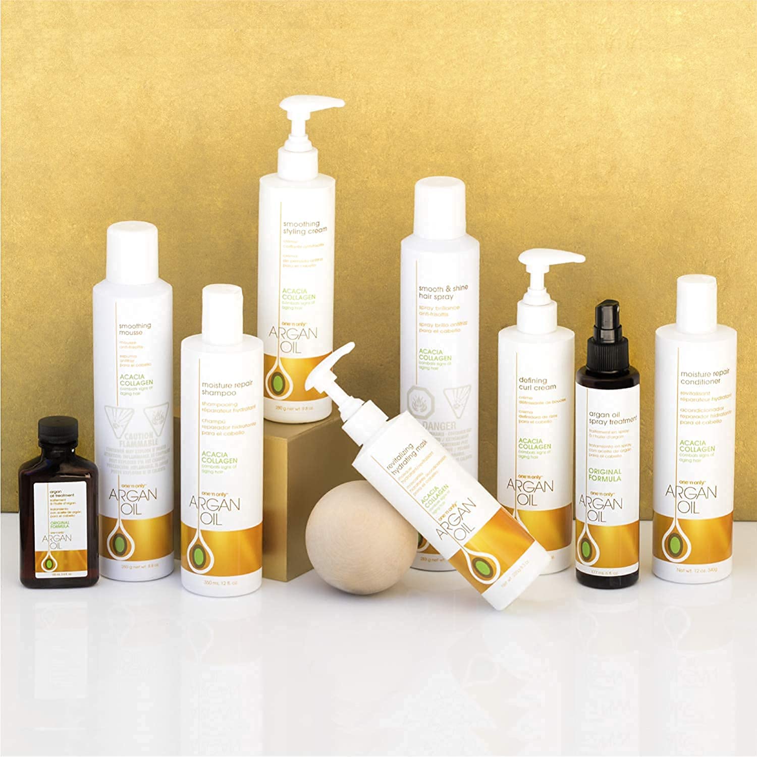 One 'n Only Argan Oil 12-en-1 – detanglage rapide sur cheveux secs ou humides.