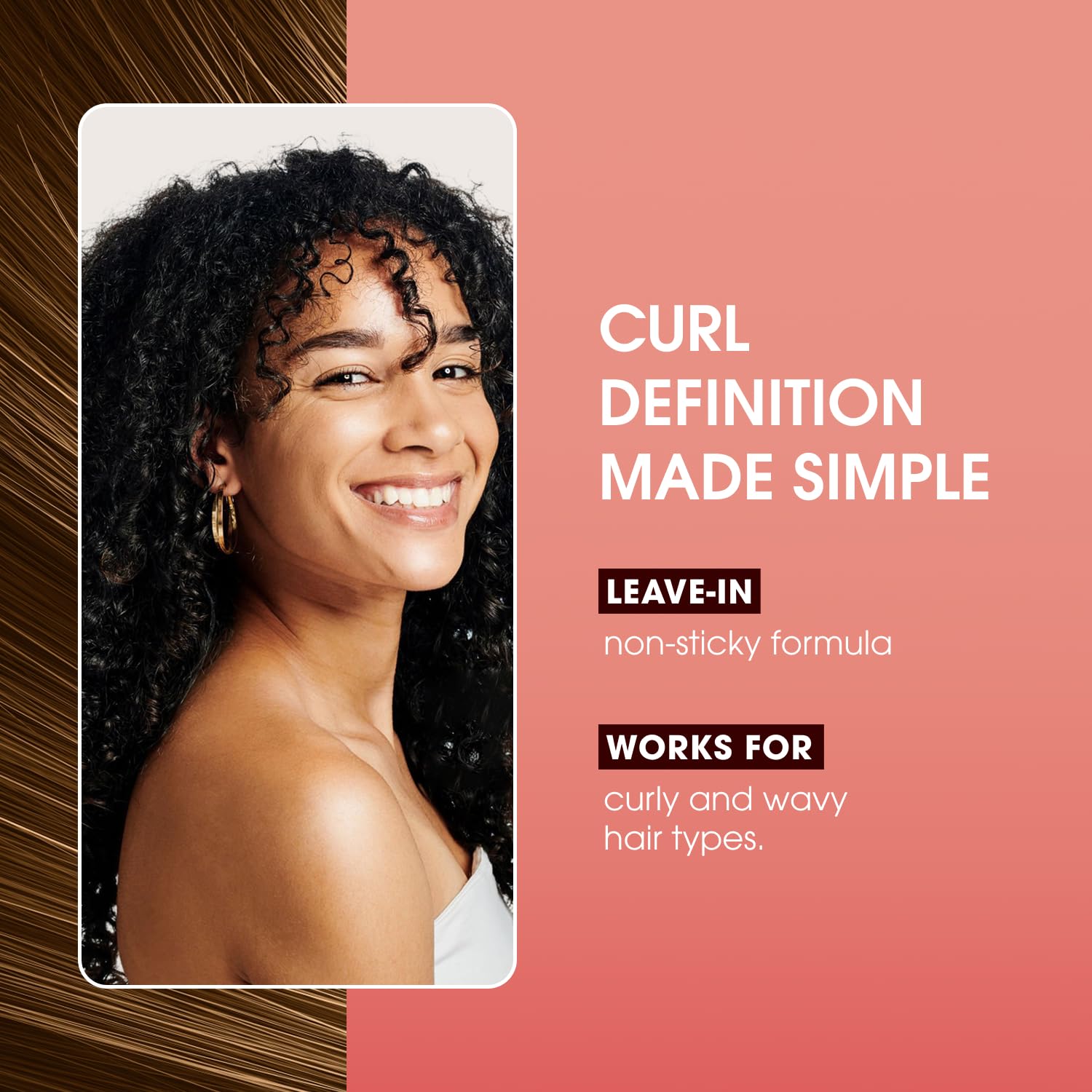One 'N Only Crème Définissante Pour Boucles, anti-frisottis durable sans lourdeur.