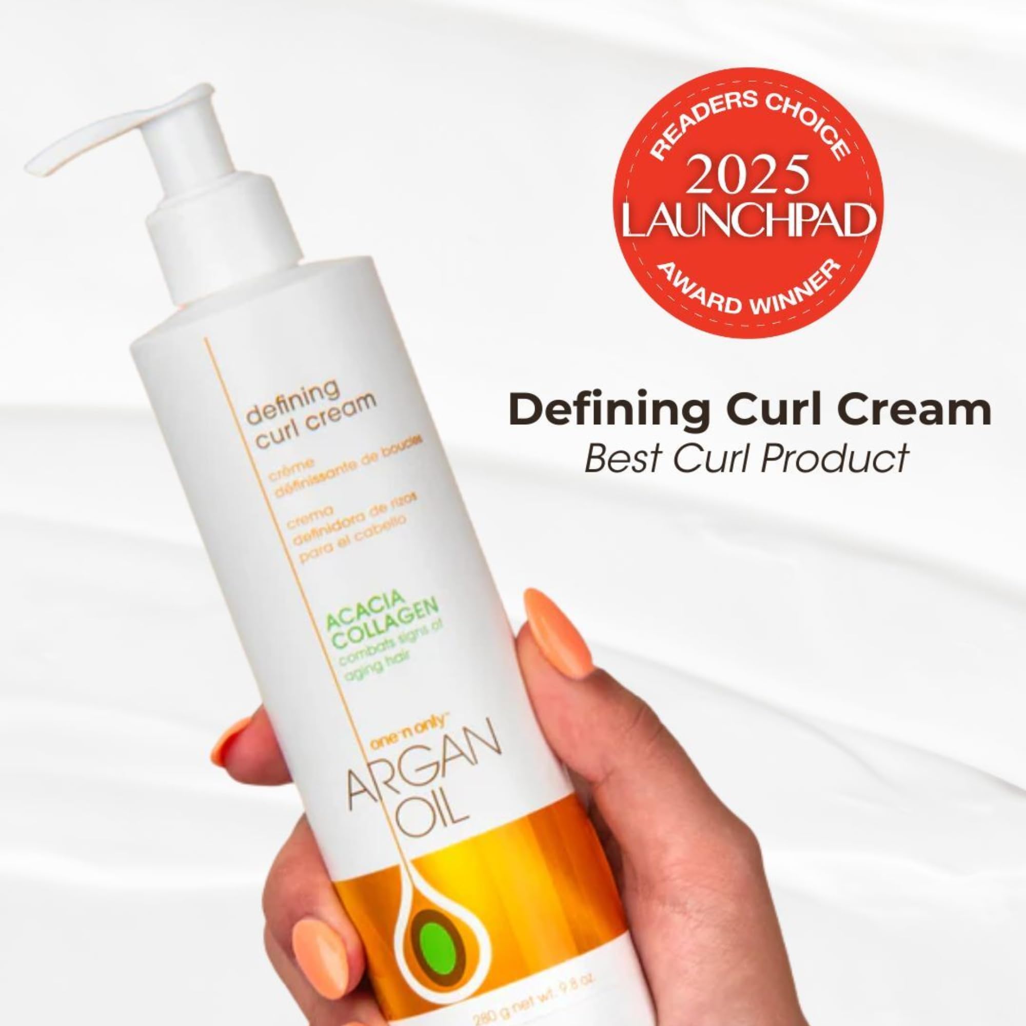One 'N Only Crème Définissante Pour Boucles, application sans rinçage, soin durable.