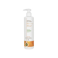 One 'N Only Crème Définissante Pour Boucles, bouteille d’huile d’argan, définition et brillance.