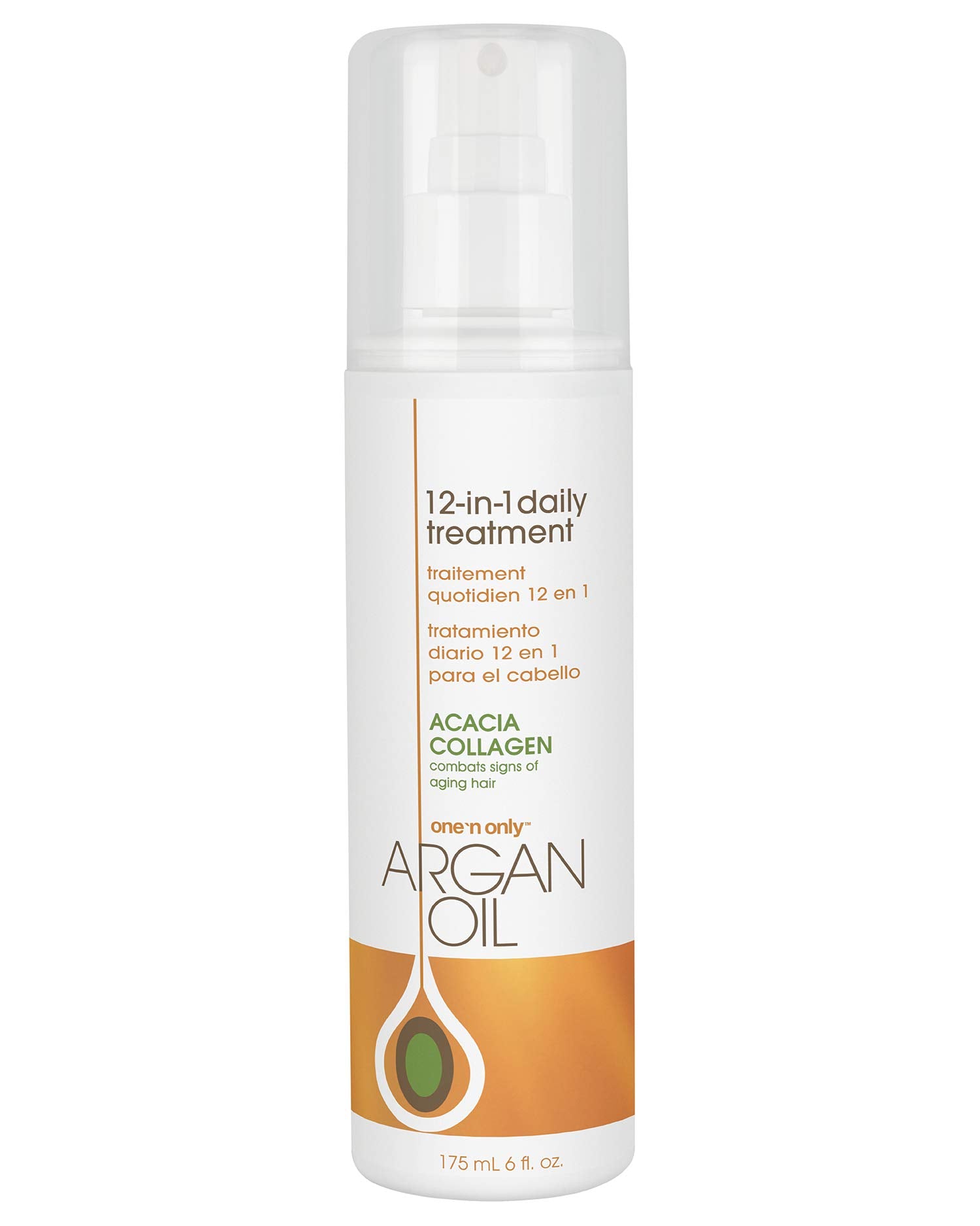 One N' Only – bouteille d'huile d'argan 12-en-1 prête à l'emploi.