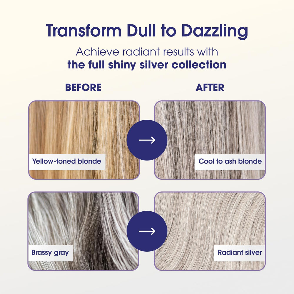 One 'n Only Shiny Silver Ultra Shine Spray – tonifie les mèches blondes et les rend plus fraîches.