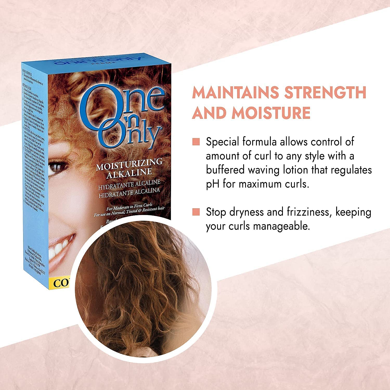 One 'N Only Perm Alcaline – capuchon sur cheveux humides pour une fixation homogène des boucles