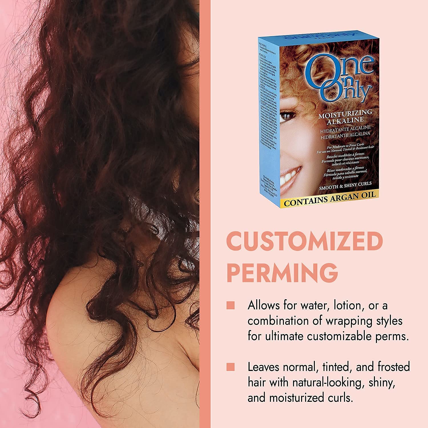One 'N Only Perm Alcaline – huile d’argan intégrée pour nourrir les longueurs