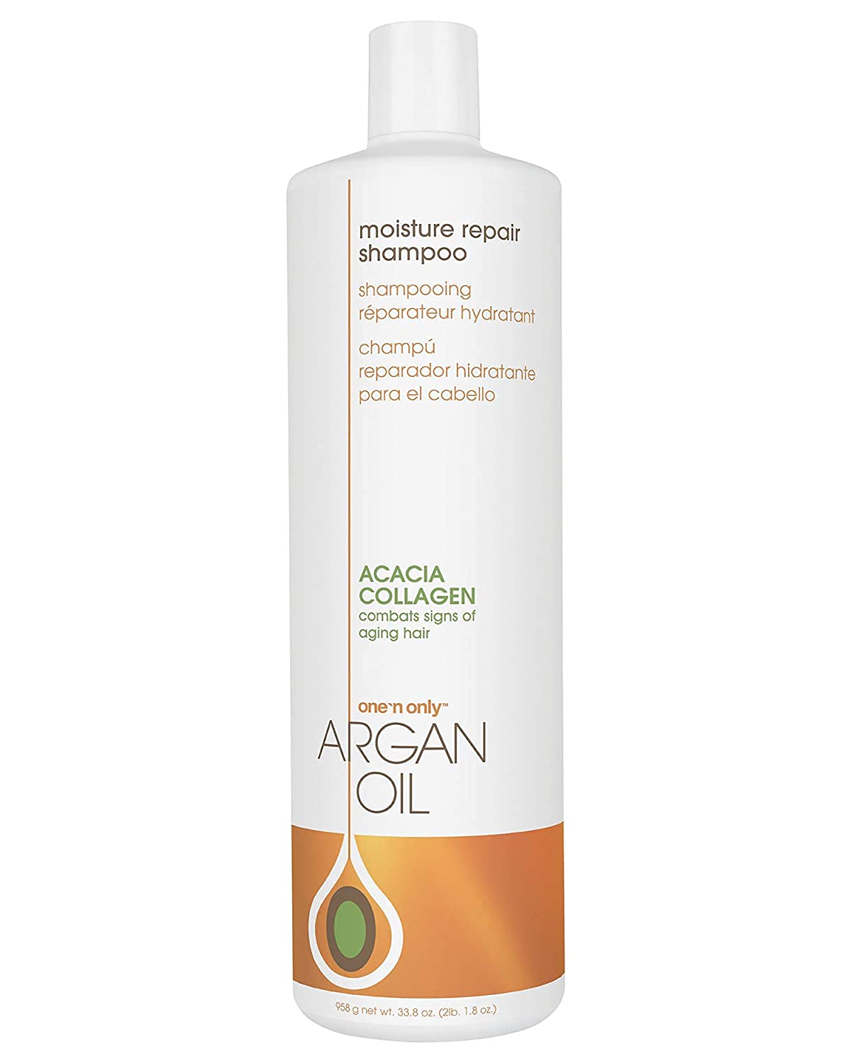 One 'n Only Shampoing huile d'argan — hydratation et brillance.