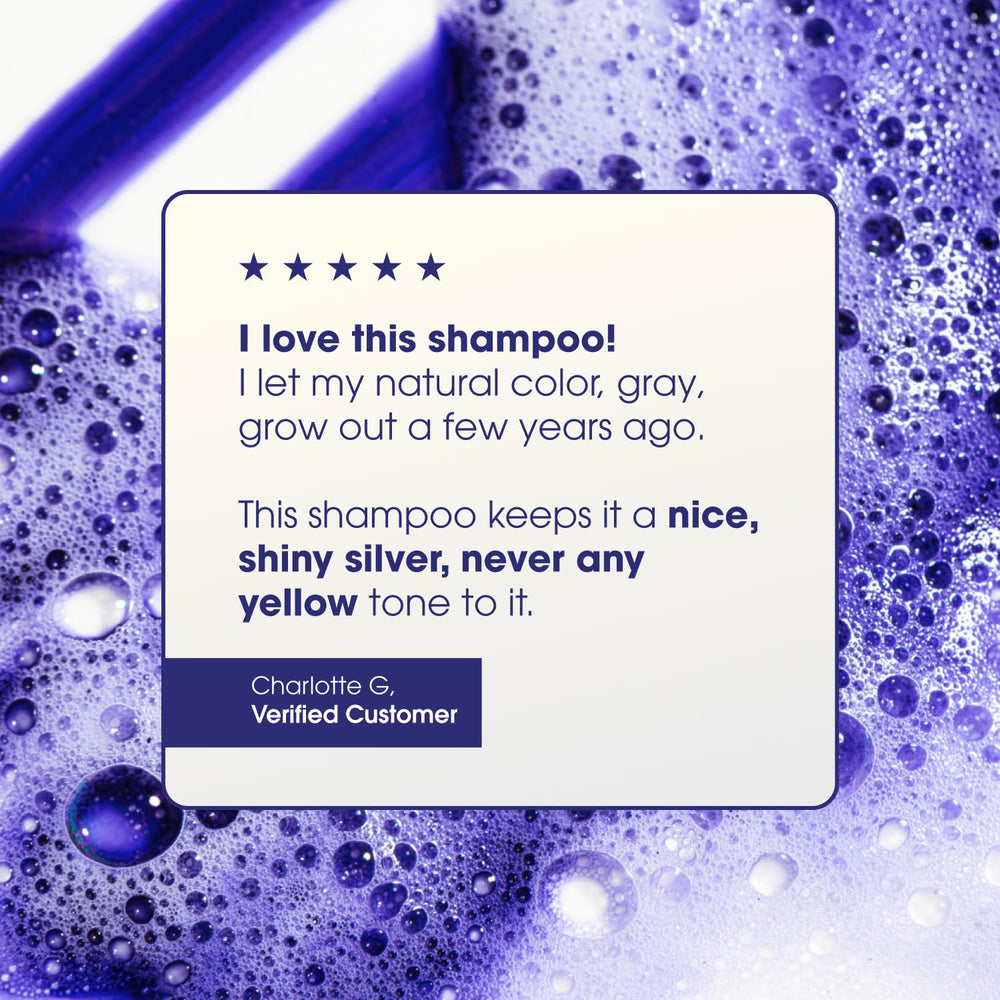 One 'N Only Shiny Silver Purple Shampoo – reflet cool et lumineux après rinçage