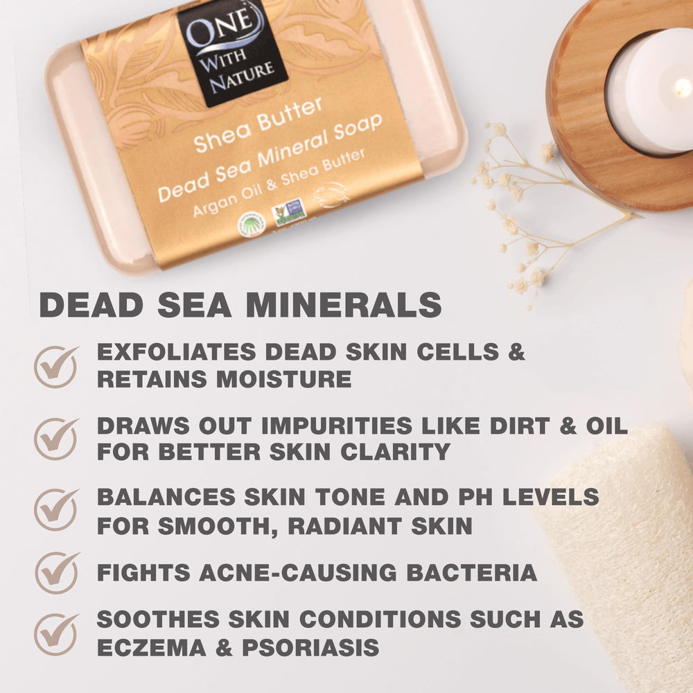 One With Nature exfoliation-douce – minéraux marins ravivent l'éclat de la peau