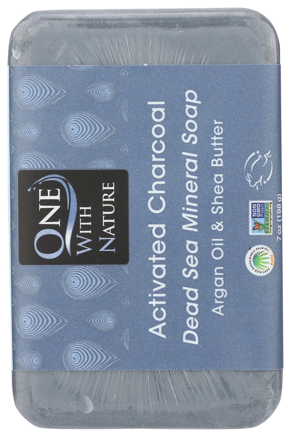 One With Nature – Barre charbon actif, texture riche pour une sensation de propreté