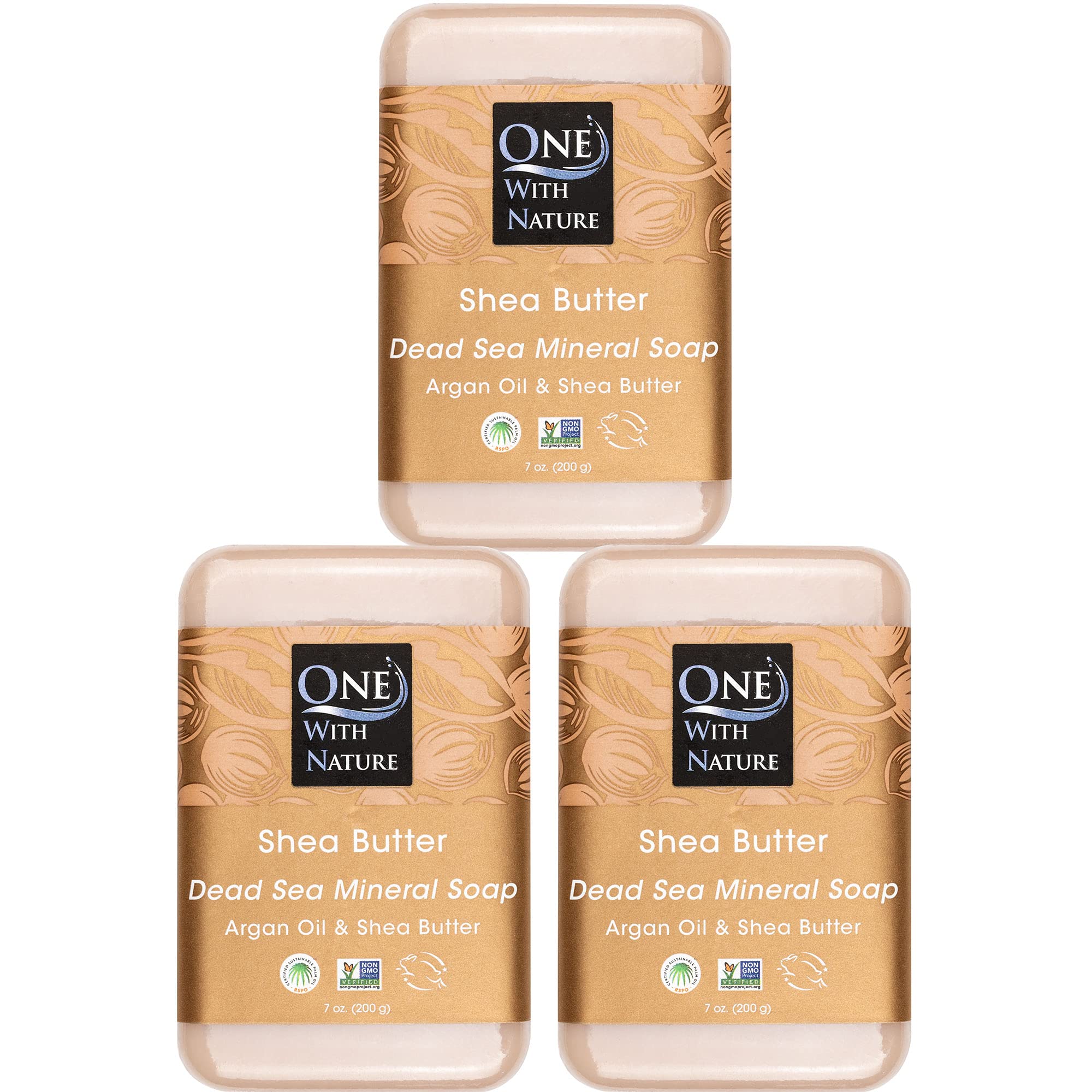 One With Nature savon sel mer face et corps – exfolie et purifie en douceur
