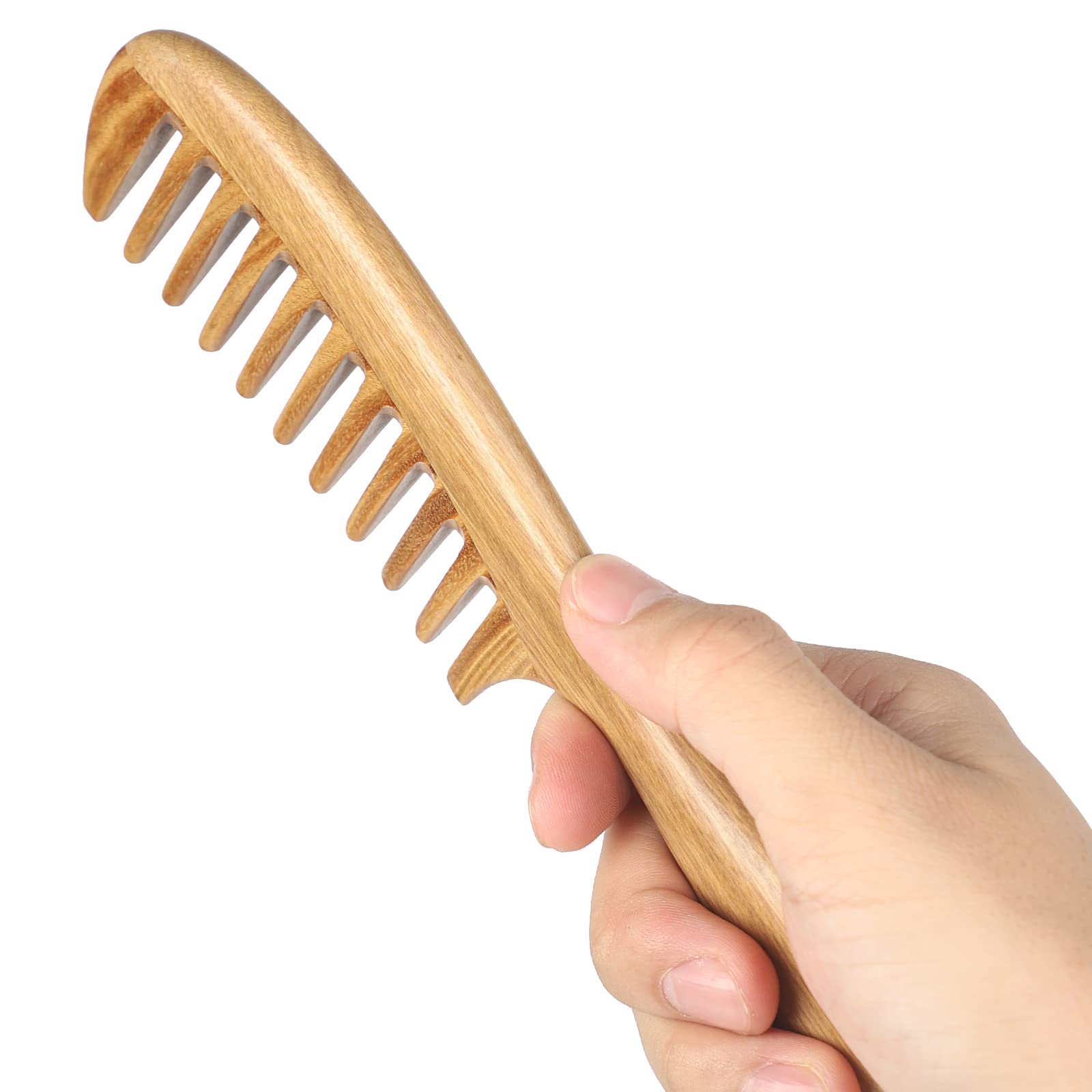 Onedor brosse-cheveux santal vert bois écologique pour une routine naturelle.