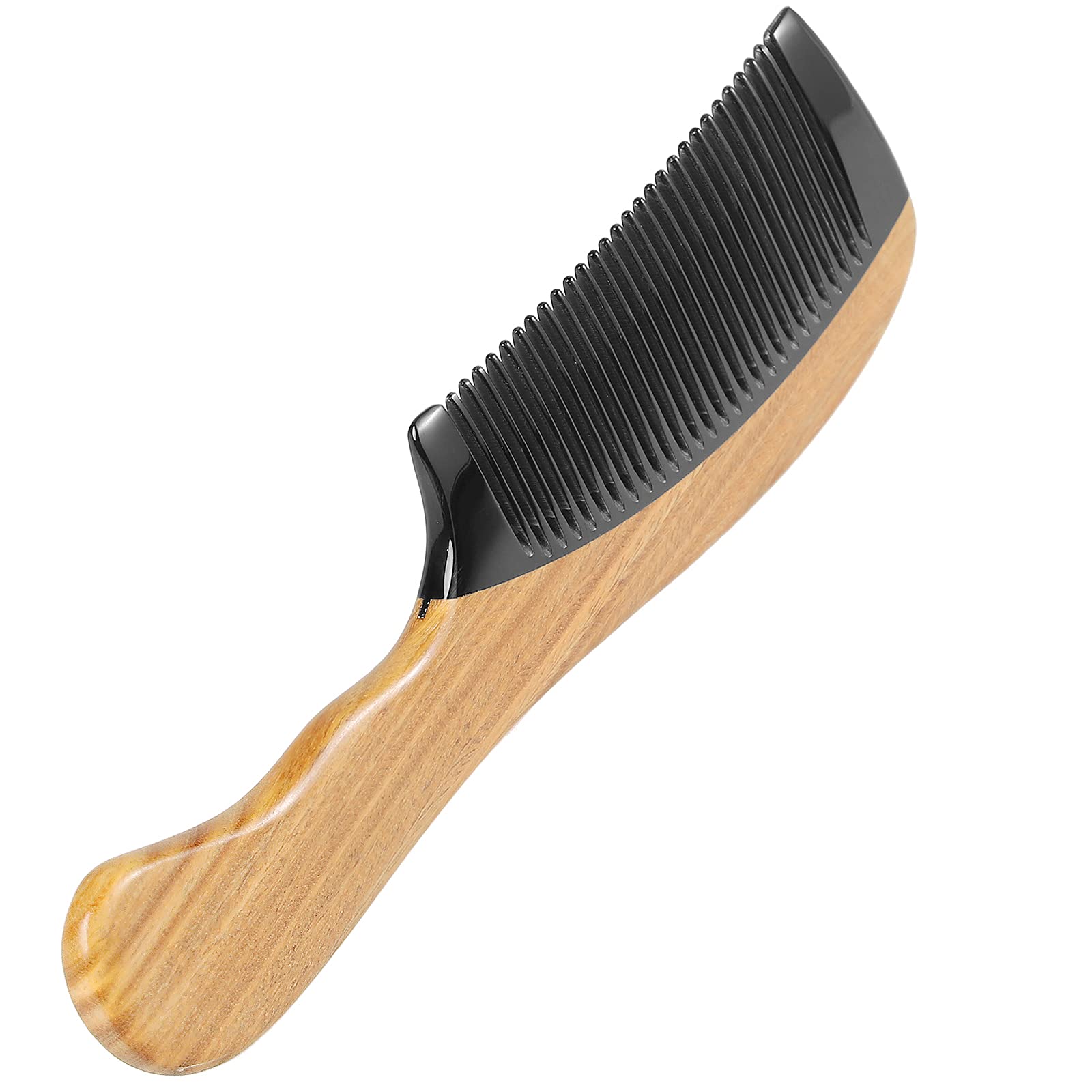 Onedor peigne bois santal vert, soigne le cuir chevelu et détend légèrement.