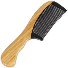 Onedor peigne bois santal vert, artisanat traditionnel et finition polie.