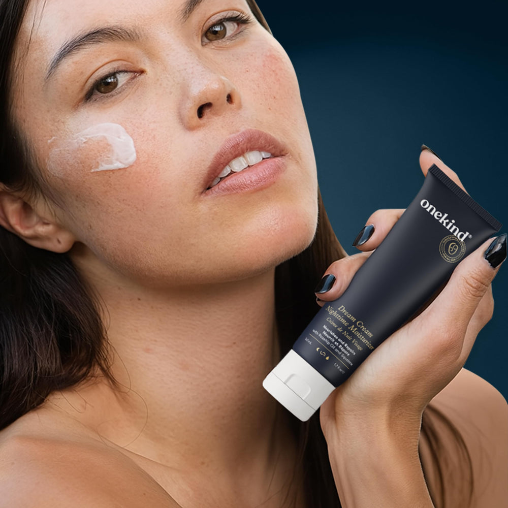 Onekind Formule sans parfum — soin nocturne doux pour peaux sensibles
